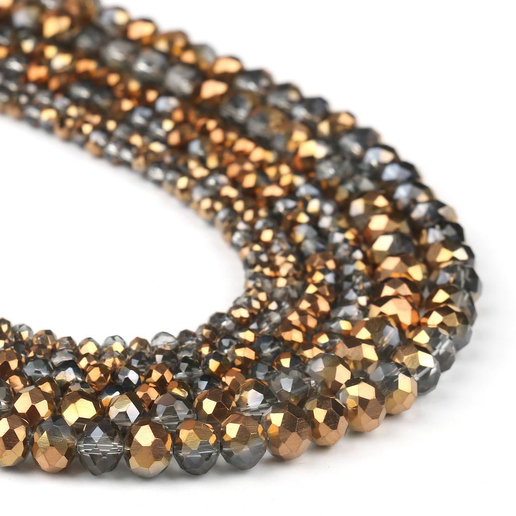 3 4 6 8mm Facettierte Rondelle Kristallglasperlen Österreich Kristall Abstandshalter Lose Perlen Für Schmuckherstellung DIY Armband Anhänger Zubehör