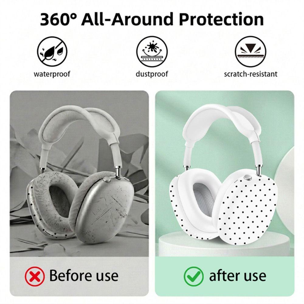 4Pcs Full-protection Headphone Protective Cover Shockproof Ear Pads for AirPods Max 2/AirPods Max