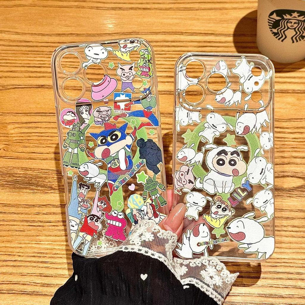 Shin-chan White Dog iPhone 17 Pro Case, Magnetic Stand, Protective Cover for Apple 16 Pro