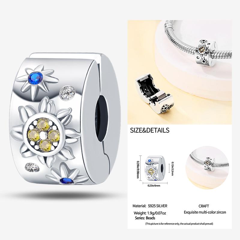 New In Star Moon Sun Series Charm Beads Fit Pandach Original Bracelet Women Copper Pendant Bead Jewelry Gift