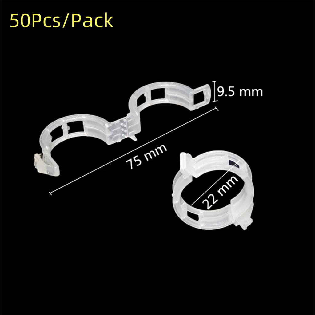 Agriculture Plant Fixing Clips Greenhouse Rattan Vines And Vegetables Fixing Unit Clamping Tools Plant Clips 50 Pcs