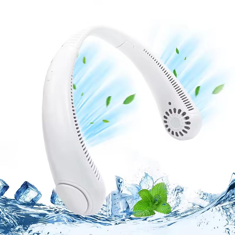 Personal Mini Portable Neck Fan Household Cooling Fans From Around Your Neck Wearable Sport Neck-hanging Fan