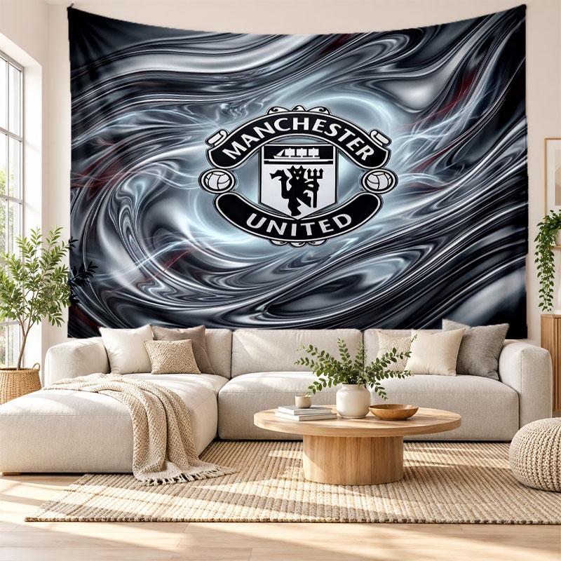 Manchester United Wandteppich, Weiches Stoff Wandbehang, Dekorative Kulisse Für Schlafzimmer Heim Wandkunst