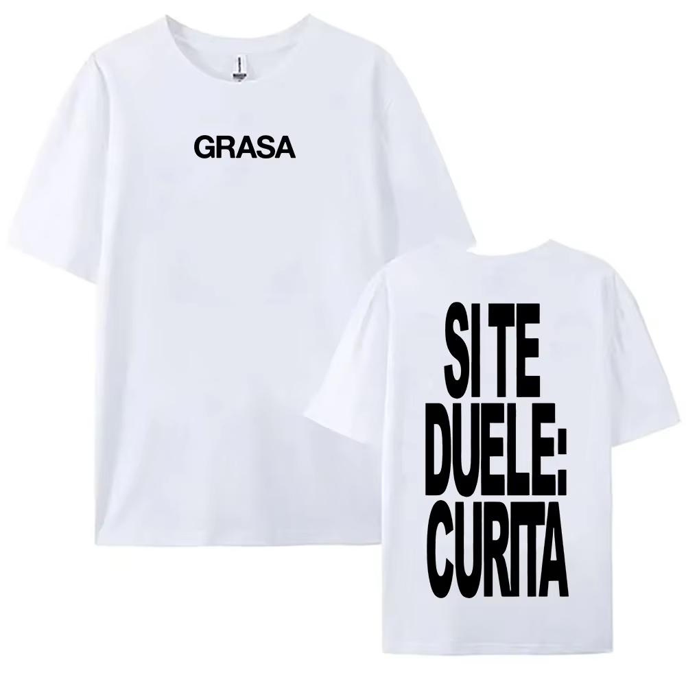 TIENES QUE APRENDER A AMARTE Tshirts SI TE DUELE CURITA Print T-shirt Nathy Peluso Singer Graphic T Shirt Cotton Tees Camisetas