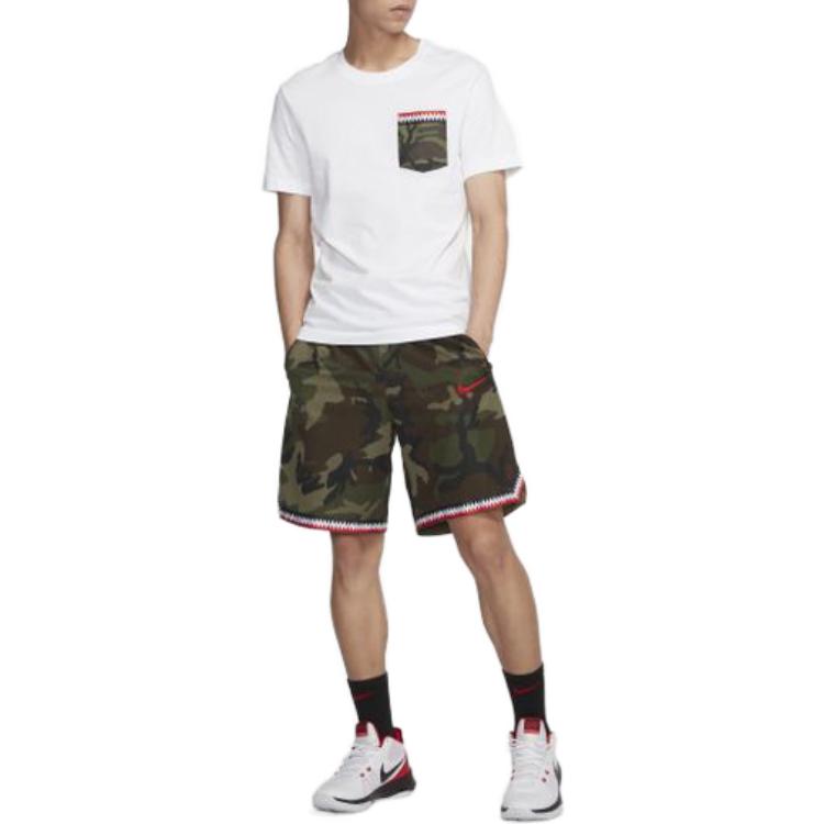 Nike T Shirts Men's Crew Neck Moderate Straight Fit CJ6197-100