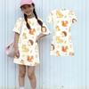 Girls Animal Print Dress Loose Fit Short Sleeve Round Neck Lightweight Summer Dress for Kids Casual Wear