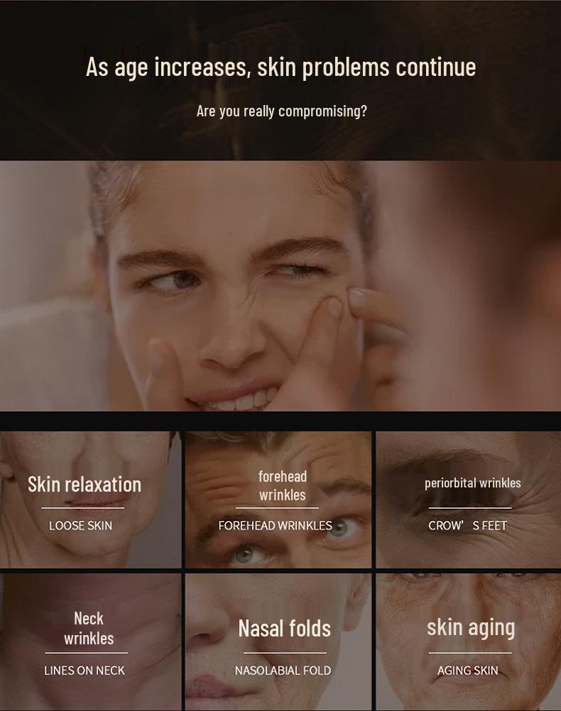 Hexapeptide Anti-Wrinkle Serum Set: Dark Circle Fading, Firming, Brightening, Hydrating Essence