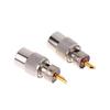 1Pc Pl259 Solder Connector Plug With Reducer For Rg8X/ Rg213 Coaxial Cable Nickel Plated Brass Gold Contacts High Reliability
