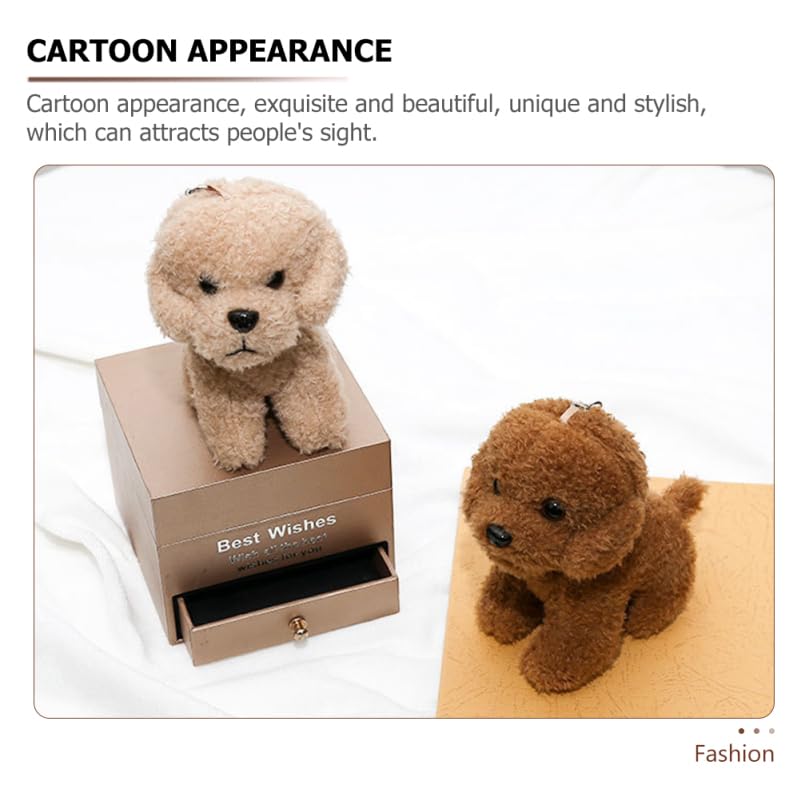 TENDYCOCO Teddy Keychain Plush Cute Fluffy Dog Mascot Pendant Bag Decoration Birthday Gift Toy,