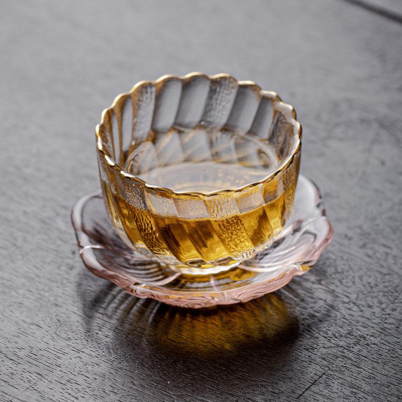 

Японский стиль стеклянная чашка для чая термостойкая бытовая утолщенная набор для чая кунг-фу чайная пиала чашка прозрачная маленькая чашка для чая новая