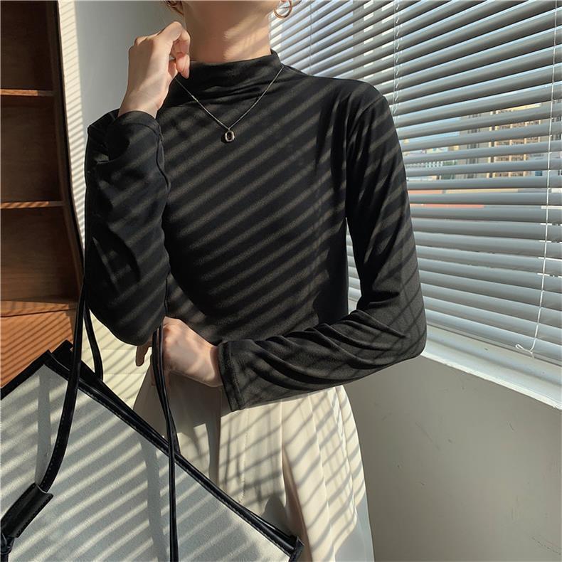 

Женская повседневная рубашка Slim Fit с полуворотом - свежий и теплый дизайн One Size 80-140 чёрный