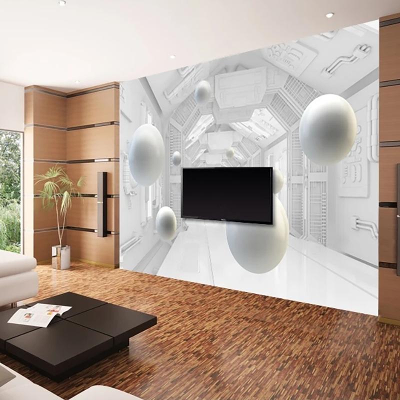 Abstract Corridor Space Spherical 3D Mural Wallpaper Living Room Study Background Wall Mural Home Decoration