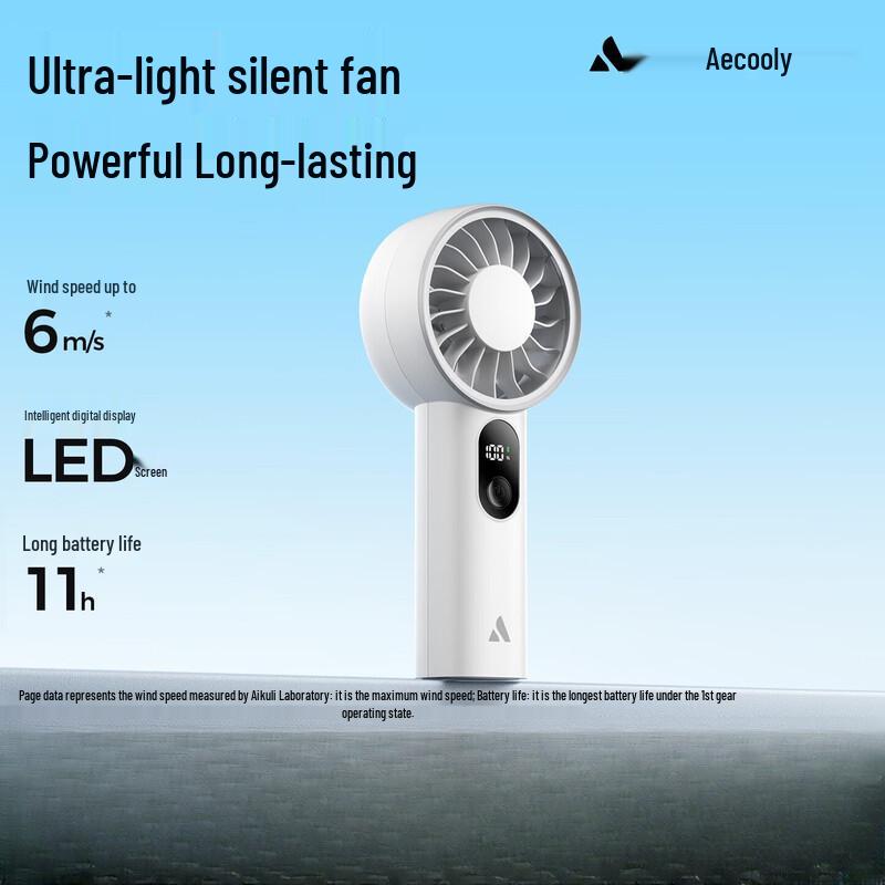 Aecooly Portable USB Rechargeable Handheld Mini Fan