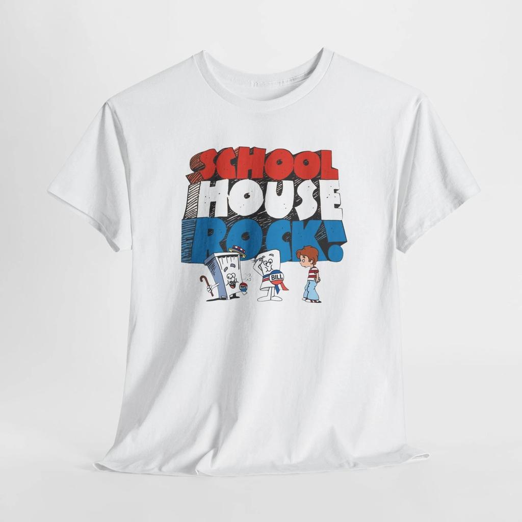 Vintage Kids TV Tee, School House Rock Retro Shirt, 90s Nostalgia Top, Unisex