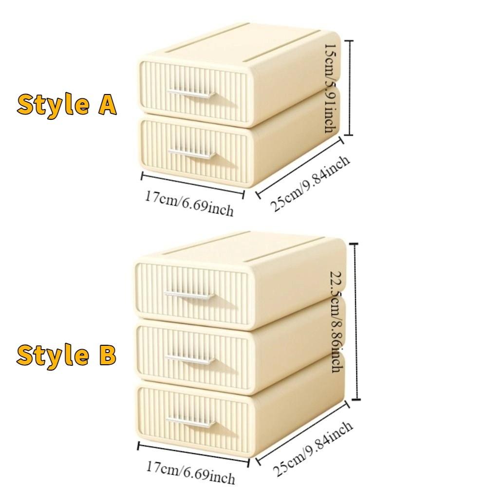 Large Capacity Desktop Storage Box Stackable Stationery Organizer Cosmetic Storage Rack  Cosmetic