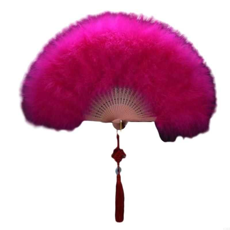 62KD Fan Foldable Decorative Fan Portable for Women's Costume Accessary 1920s Vintage Fans