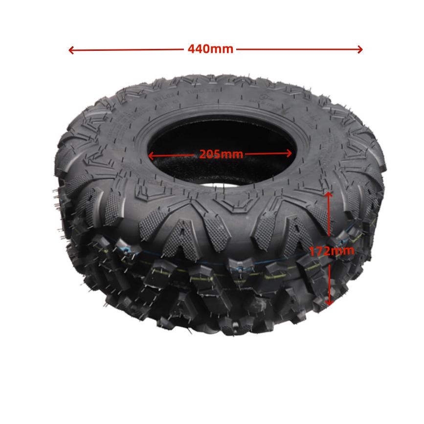 8 Inch Tubeless Tires - Front 19x7-8 Rear 18X9.50-8 Kart, ATV, UTV Dirt Bike Tires, Quad Dirt Buggy Road Tires