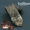 Genshin Impact Zhongli Necktie Shirt Accessory Cos Ties Clothes Decor Gift Adult