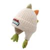 Winter children's hat cute cartoon dinosaur plush hat thickened windproof warm hat baby ear hat pullover hat