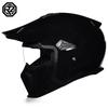 Orz Black Warrior Retro Motorcycle Helmet - Versatile Half/Full Helmet for Men & Women