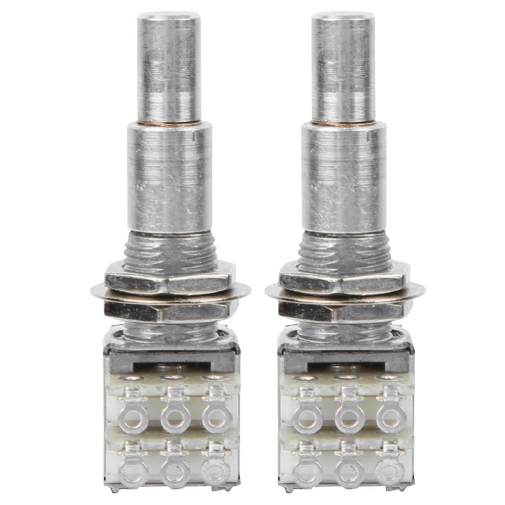 2PCS Metal Bass Guitar Potentiometer B50K Value B50K Potentiometer Electric Bass Guitar