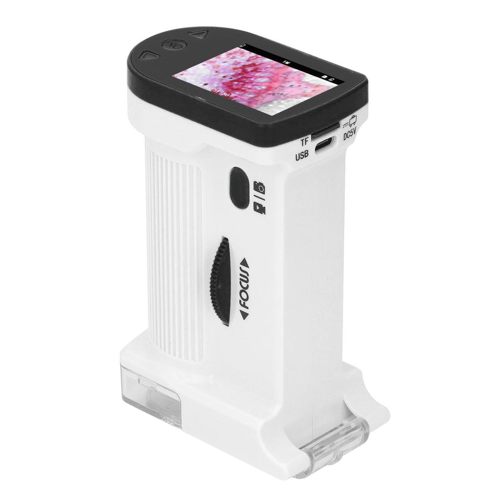 Kids Handheld Microscope with LED Light Brightness Video Shooting Lighted Microscope with 32GB Small Memory Card
