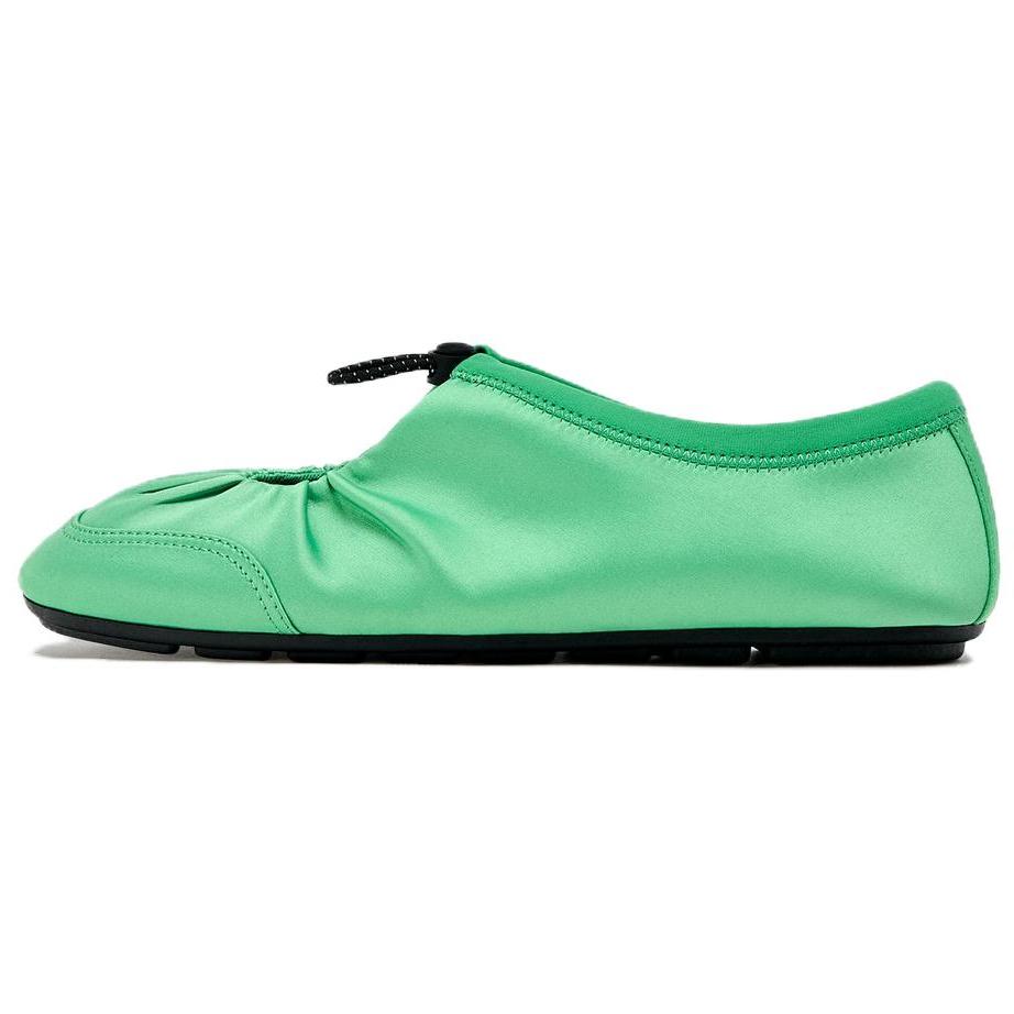 

Zara Туфли женские повседневные на плоской подошве с круглым носком 1 см зеленые 15214510500 38