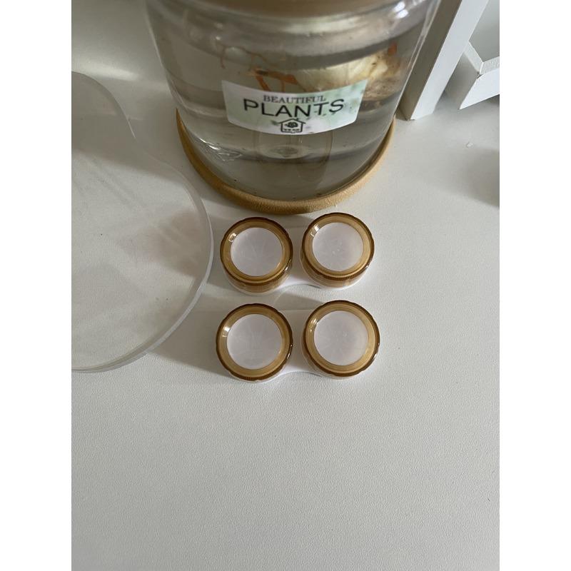 1PC Cream Colour Contact Lenses Box Travel Holder Container Soaking Contact Lens Box Mini Contact Lenses Case Accessorie