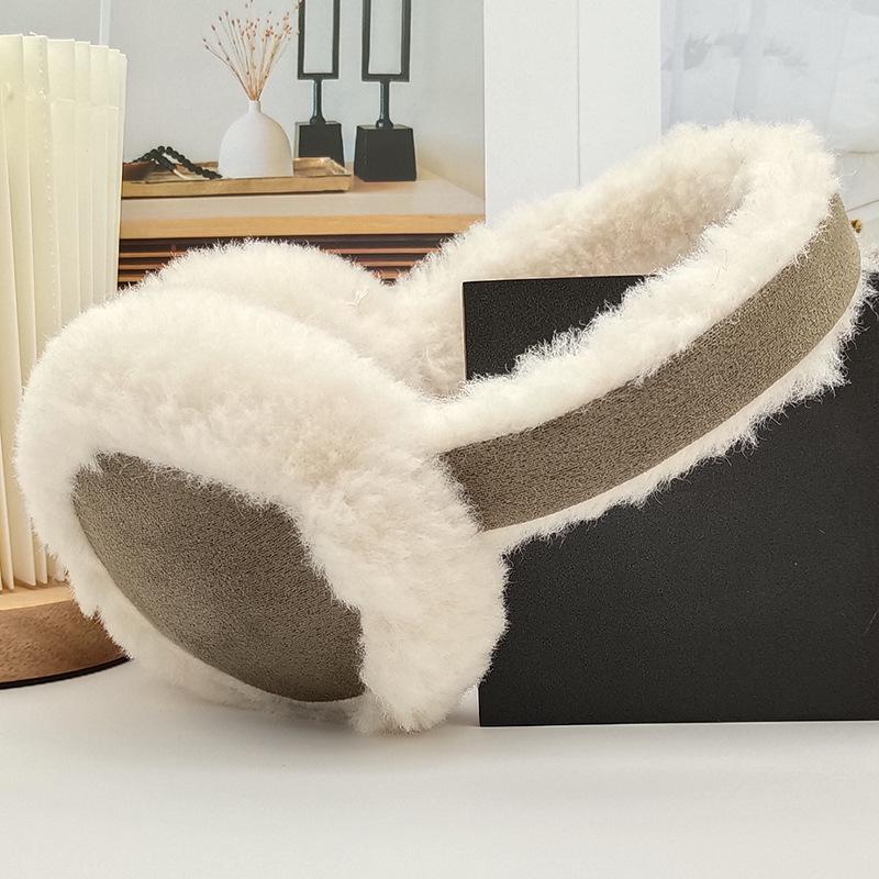 Rabbit Fur Plush Ear Muffs: Fashionable Winter Ear Protection for Cycling, Cold, and Anti-Freeze Conditions. Perfect for Outdoor Warmth.