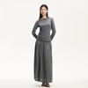 VEROMODA Women's Lyocell Blend High-Waist A-Line Skirt