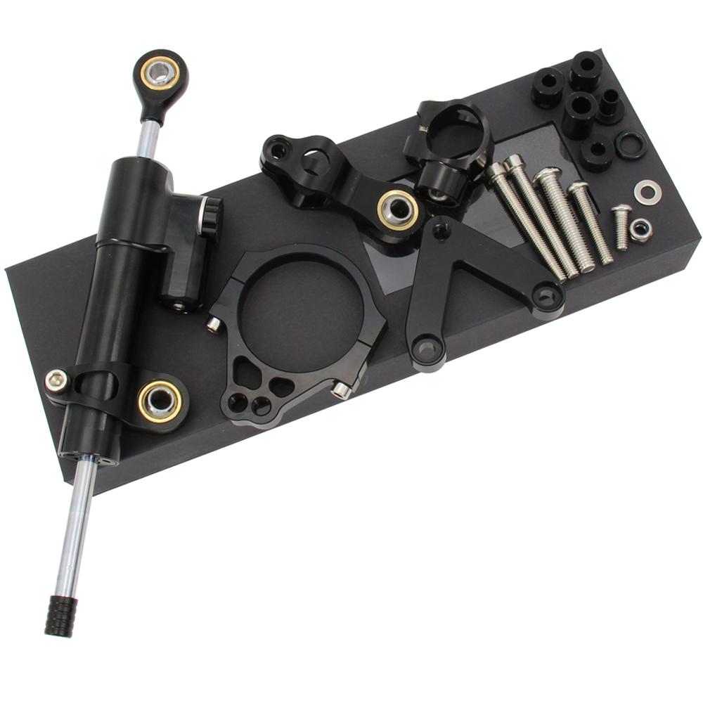 For Ducati SUPERBIKE 848 2008-2012 1098 2007-2009 1198 2009-2011 CNC Steering Damper Stabilizer Bracket Set Saftety Accessories