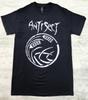 New Antisect Logo Hardcore Punk Band Black T-shirt with Hand Pulled Silkscreen Print