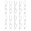 20 Piezas Clips Deslizantes para Luces Ganchos de Plástico Reutilizables para Canalones Decoración de Navidad Balcón Valla Tejado Instalación Resistente a la Intemperie