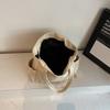 PU Shoulder Bag Women Solid Color Large Capacity Handbag Commuter Tote Bag