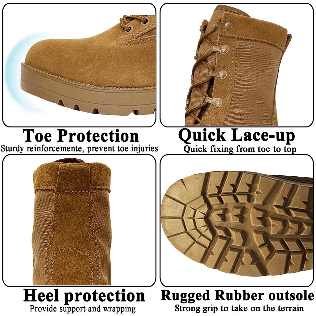 LAHORS® New Man Combat Tactical Boots Waterproof Outdoor Hiking Shoes Desert Army Boots Breathable Male Ankle Boots