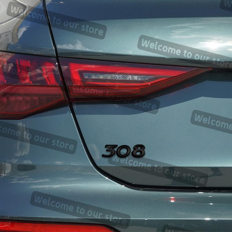 3D Metal Car Styling For 107 206 207 208 301 307 308 Emblem Decals Rear Trunk Body Badge Accessories