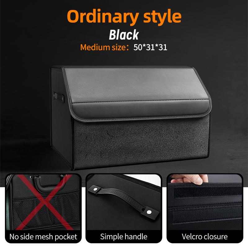 Auto Wildleder Kofferraum Organizer Große Kapazität Leder Faltbare Aufbewahrungsbox Tragbar Multifunktional Werkzeug Organizer Auto Zubehör