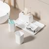 Držák na zubní kartáčky, sada, stojan na mycí kelímky, koupelnový úložný stůl na zubní kelímky, odkapávací úložný stojan na toaletní potřeby, organizér, úložný box
