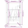 Garden Gate Anthracite 100 X 125 Cm Steel Grass Design