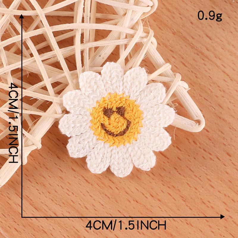 Embroidery Label Sunflower Embroidery Sticker Diy Hand Account Accessories Patch Brooch Hair Accessories Accessories Water-Soluble Embroidery Sticker