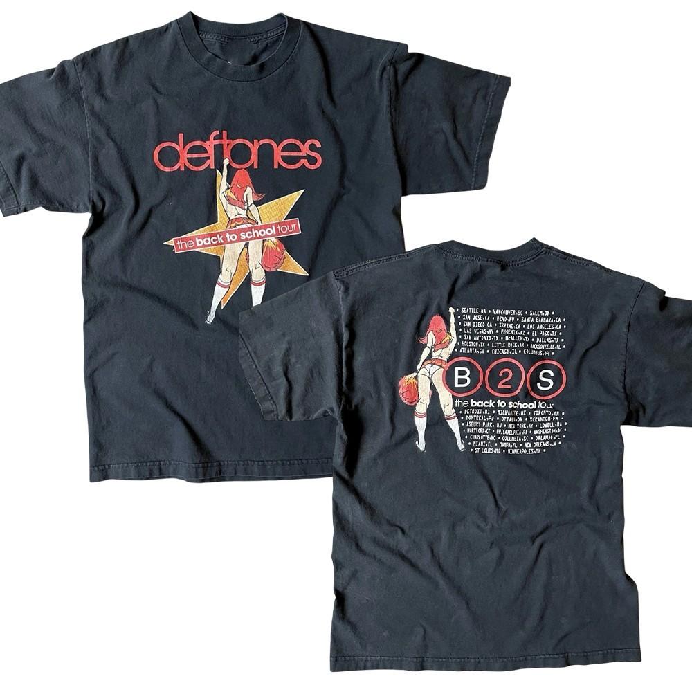 2000 Deftones Back To School Tour Unisex All Size16D109 Unisex T-Shirt L