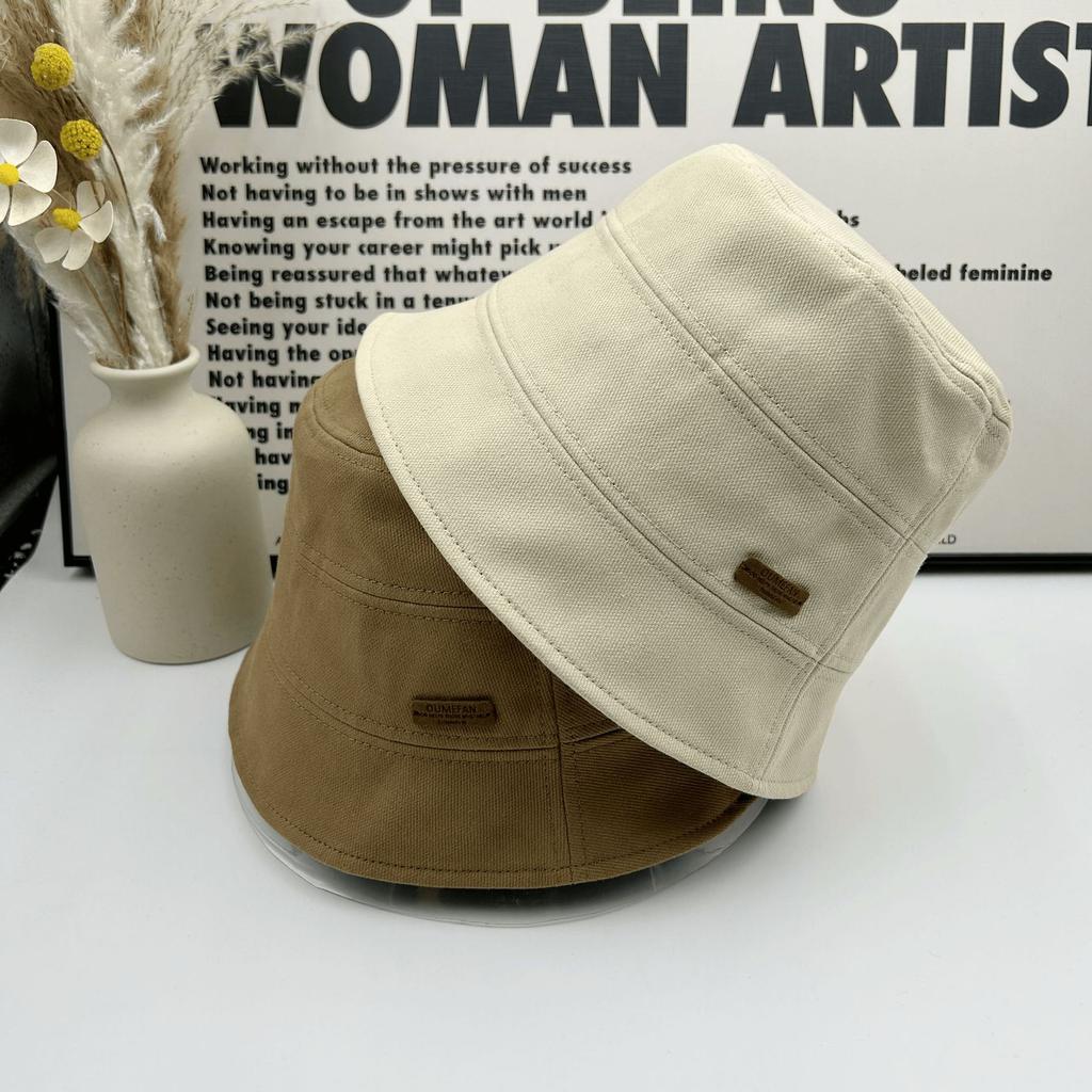 Spring and Summer New Simple Bucket Hat Women's Casual Versatile Washbasin Hat Travel Photo Cover Hat Ins