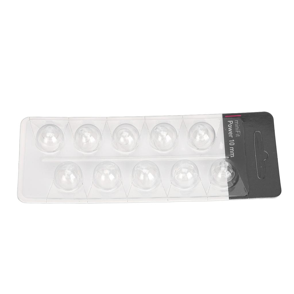 10 KUSŮ Zvukový zesilovač Click Pouzdro Dvojitá vrstva Uzavřená hlava bubínku Zvuková pomůcka Kupole Koncovky pro MiniFit Power Vysoce průsvitné