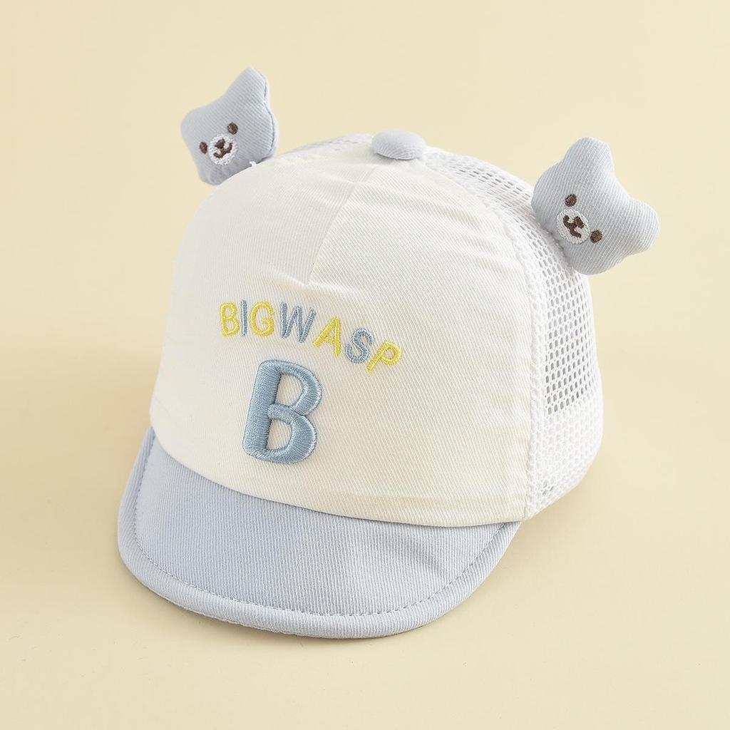 Cute Cartoon Embroidered Children's Windproof Sun Hat - Duckbill Baseball Cap