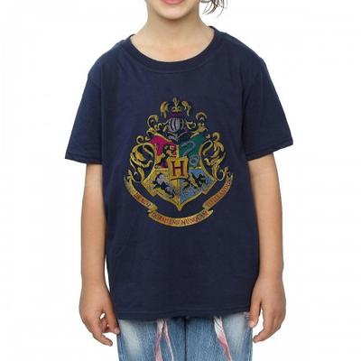 Girls Hogwarts Crest Cotton T-Shirt
