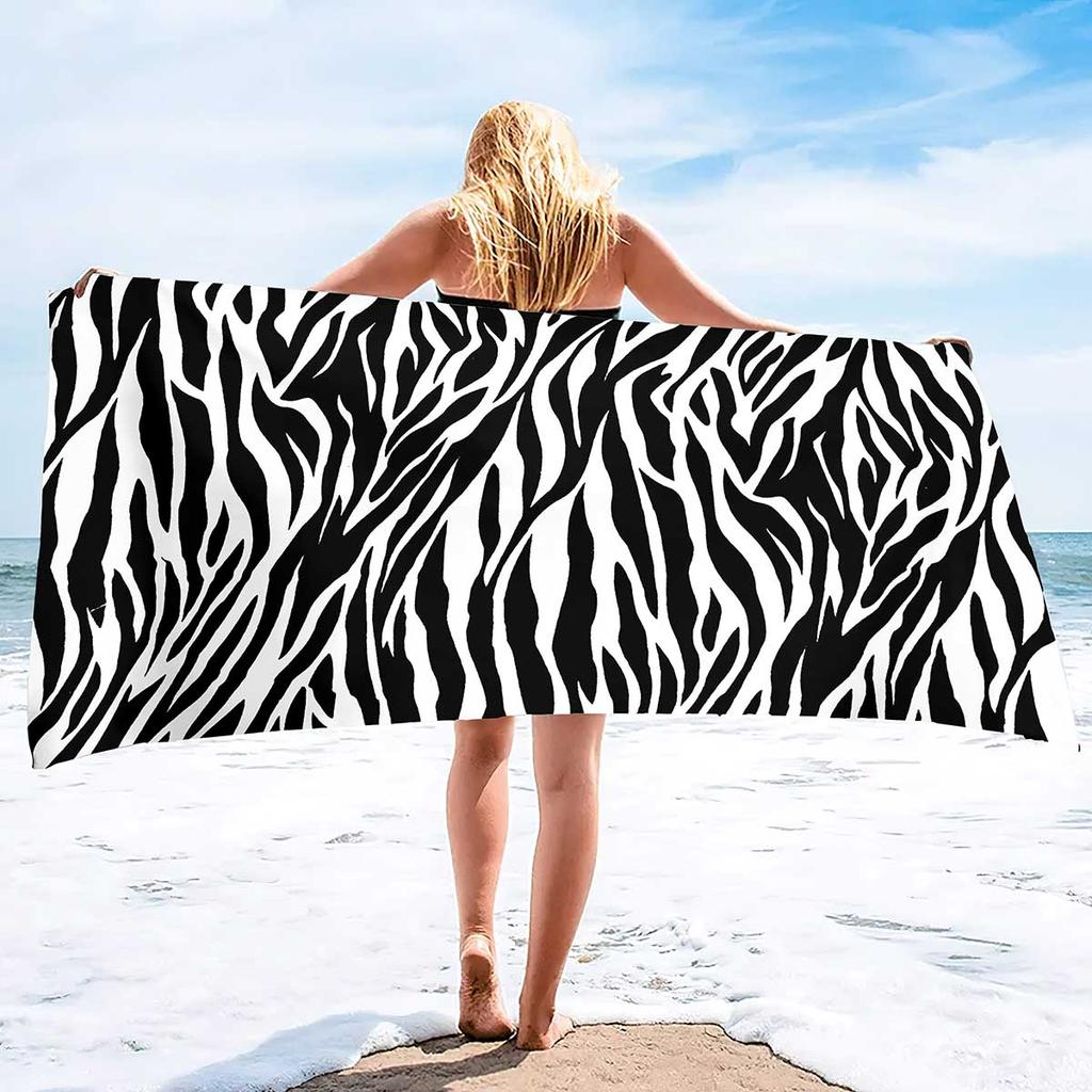 1pc Bow shaped beach towel, ultra-fine fiber quick drying absorbent large beach towel, beach vacation swimming