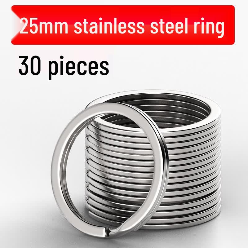 LABEN Stainless Steel Flat Key Rings