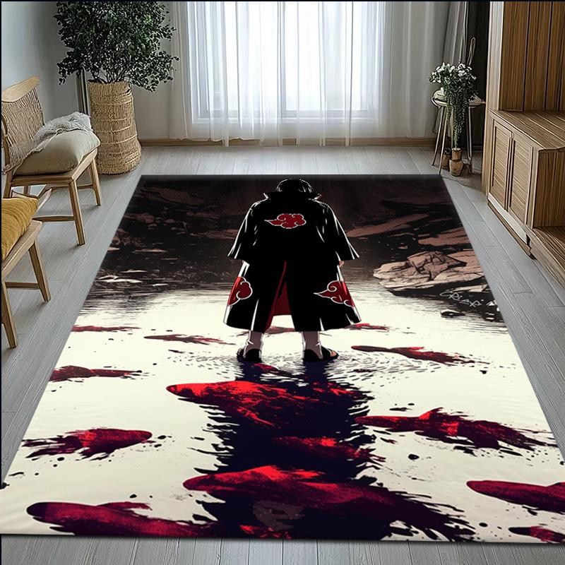 Classic N-Naruto Japan Anime I-Itachi Carpet Rug for Bedroom Living Room Decor Sofa Home kids Game Area Rug Non-slip Floor Mat