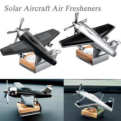 Avioane solare Cessna cu parfum Odorizante pentru mașină Ornamente Energie solară Rotire aromoterapie Decor pentru birou auto