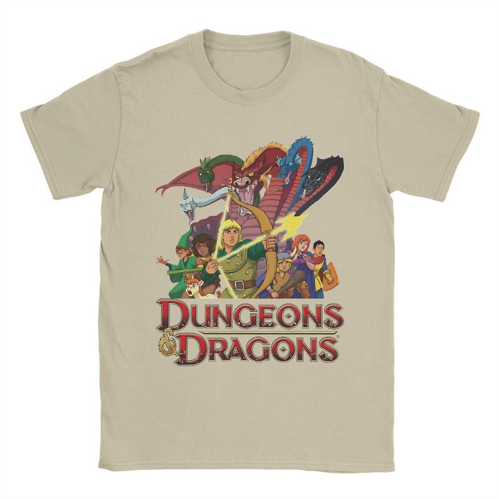 Dungeons And Dragons Cartoon T Shirt Beach Trending T Shirts Unisex 100 Cotton Round Neck Tees ShortSleeved Y2K Casual Tshirt